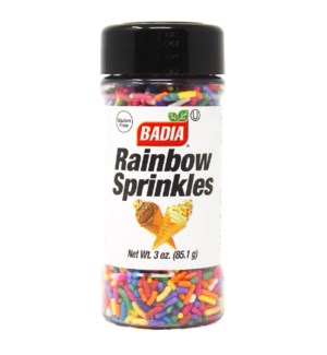 BADIA STANDARD RAINBOW SPRINKLES