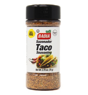 BADIA STANDARD TACO SEASONING (NO MS