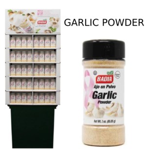 BADIA SHIPPER, GARLIC POWDER 3OZ NBC