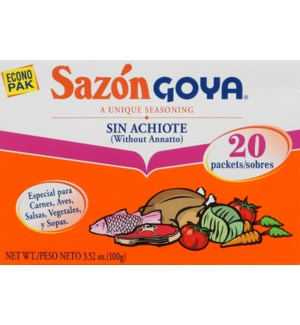 GOYA #3778 SAZON WITHOUT ANNATTO BOX