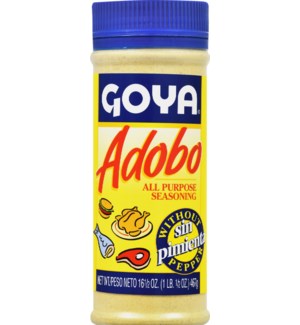 GOYA #3830 ADOBO WITHOUT PEPPER SEASONIN