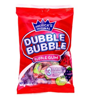 DUBBLE BUBBLE GUM #14402 BUBBLE 3 FLAVOR