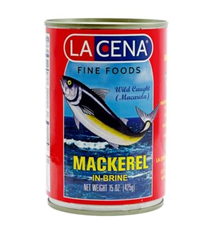 LA CENA #1296 MACKEREL IN BRINE CAN