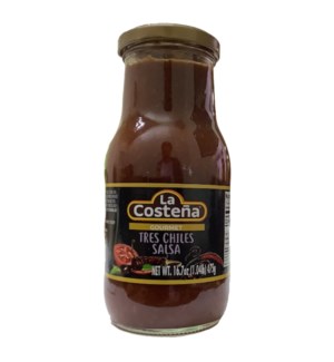 LA COSTENA #3013 TRES CHILES SALSA GLASS