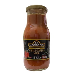 LA COSTENA #3014 CHILE DE ARBOL SALSA GLASS