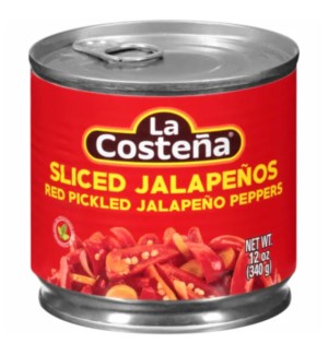 LA COSTENA #202123 SLICED RED JALAPENO