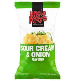 UNCLE RAYS #633 SOUR CREAM & ONION POTATO CHIPS