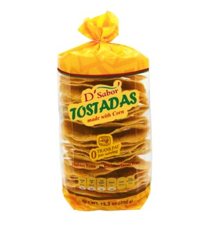 DSABOR #21200 CORN TOSTADAS BAG (9100)