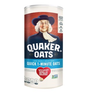 QUAKER OATS WHOLE GRAIN QUICK 1 MINUTE OATS