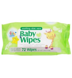 PC BABY WIPES #92499 SOOTHING ALOE VERA