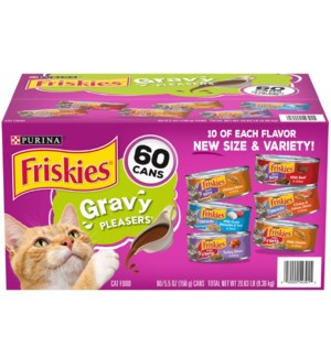 FRISKIES GRAVY CAT FOOD BEEF,CHICKEN,TUR