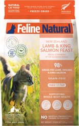 New Zealand Lamb & King Salmon Feast Grain-Free Freeze-Dried Cat Food, 1.8-lb ba...