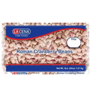 LA CENA ROMAN CRANBERRY BEANS BAG