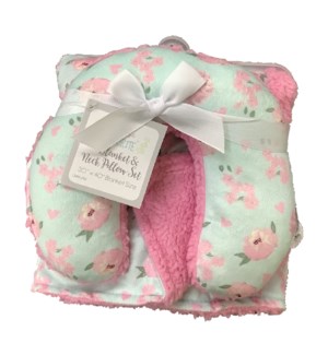 CM41292DG BABY BLANKET W/PILLOW