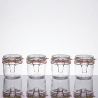 Tablecraft CJS12 11.5 oz Glass Condiment Jar - 4/Pack