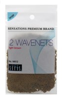 Siris Wavenets 2 Pack Light Brown Large (6 Pieces) (10705)Case Pack Info: 24 Units