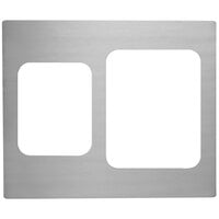 Vollrath 8250814 Miramar? Stainless Steel Double Size Adapter Plate for Large Food Pan and Small Food Pan