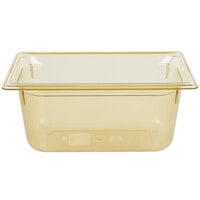Vollrath 9036410 Super Pan? 1/3 Size Amber High Heat Plastic Food Pan - 6" Deep