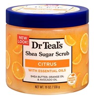 Dr Teals Shea Sugar Scrub Citrus 19oz Jar (10989)Case Pack Info: 12 Units
