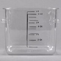 Rubbermaid? 6 Qt. Clear Square Polycarbonate Food Storage Container