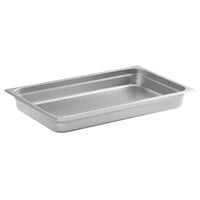 Carlisle 607002 DuraPan Full Size 2 1/2" Deep Anti-Jam Stainless Steel Steam Table / Hotel Pan - 24 Gauge