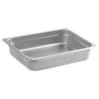 Carlisle 607122 DuraPan 1/2 Size 2 1/2" Deep Anti-Jam Stainless Steel Steam Table / Hotel Pan - 24 Gauge