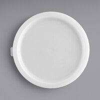 Cambro 12, 18, and 22 Qt. White Round Polyethylene Food Storage Container Lid