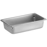 Vigor 1/4 Size 2 1/2" Deep Anti-Jam Stainless Steel Steam Table / Hotel Pan - 22 Gauge