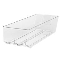 Borray Manufacturer Inc. 26 13/16" x 12" x 7 7/16" Clear Molded Plastic Bulk Bin with Handle