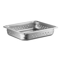 Vollrath 30223 Super Pan V? 1/2 Size 2 1/2" Deep Anti-Jam Perforated Stainless Steel Steam Table / Hotel Pan - 22 Gauge