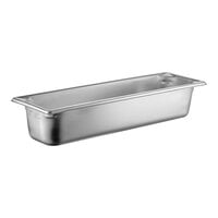 Vollrath 90542 Super Pan 3? 1/2 Size Long 4" Deep Anti-Jam Stainless Steel Steam Table / Hotel Pan - 22 Gauge