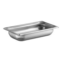 Vollrath 90322 Super Pan 3? 1/3 Size 2 1/2" Deep Anti-Jam Stainless Steel Steam Table / Hotel Pan - 22 Gauge