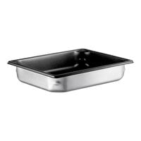 Vollrath 70022 Super Pan V? Full Size 2 1/2" Deep Anti-Jam Stainless Steel SteelCoat x3 Non-Stick Steam Table / Hotel Pan - 22 Gauge