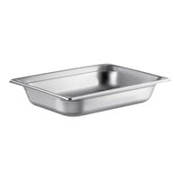 Vollrath 90222 Super Pan 3? 1/2 Size 2 1/2" Deep Anti-Jam Stainless Steel Steam Table / Hotel Pan - 22 Gauge