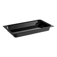 Carlisle 10200B03 StorPlus Full Size Black Polycarbonate Food Pan - 2 1/2" Deep