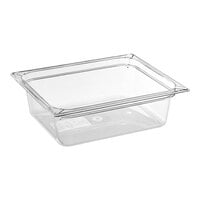 Carlisle 10221B07 StorPlus 1/2 Size Clear Polycarbonate Food Pan - 4" Deep