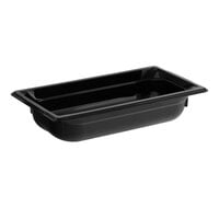 Vollrath 8032420 Super Pan? 1/3 Size Black Polycarbonate Food Pan - 2 1/2" Deep
