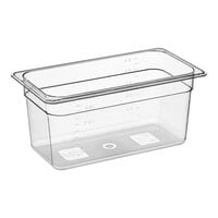 Choice 1/3 Size 6" Deep Clear Polycarbonate Food Pan