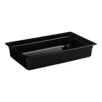 Cambro 14CW110 Camwear? Full Size Black Polycarbonate Food Pan - 4" Deep