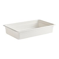 Cambro 14CW148 Camwear? Full Size White Polycarbonate Food Pan - 4" Deep