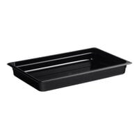 Cambro 12CW110 Camwear? Full Size Black Polycarbonate Food Pan - 2 1/2" Deep