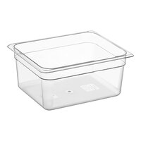 Cambro 26CW135 Camwear? 1/2 Size Clear Polycarbonate Food Pan - 6" Deep