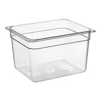 Cambro 28CW135 Camwear? 1/2 Size Clear Polycarbonate Food Pan - 8" Deep