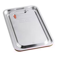 Vigor Full Size Stainless Steel Steam Table / Hotel Pan Transport Cover with Silicone Seal