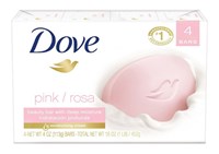 Dove Bar Soap Pink/Rosa 3.75oz 4 Count (30348)Case Pack Info: 18 Units