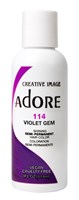 Adore Semi-Permanent Haircolor #114 Violet Gem 4oz (45517)Case Pack Info: 72 Units