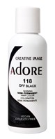 Adore Semi-Permanent Haircolor #118 Off Black 4oz (45520)Case Pack Info: 72 Units