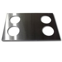 APW Wyott AA-14890 4 Hole Adapter Plate with 5" Openings