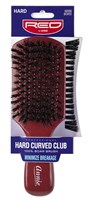 Kiss Red Brush Hard Curved Club (6 Pieces) Boar (57902)Case Pack Info: 12 Units