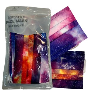 DISPOSABLE FACE MASK #79861 3PLY GALAXY